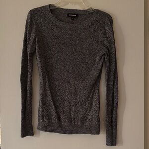 Express Charcoal Knit Pullover